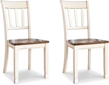 Signature Design by Ashley Dining Chair, Beige, 40"W x 18.4"D x 11.5"H