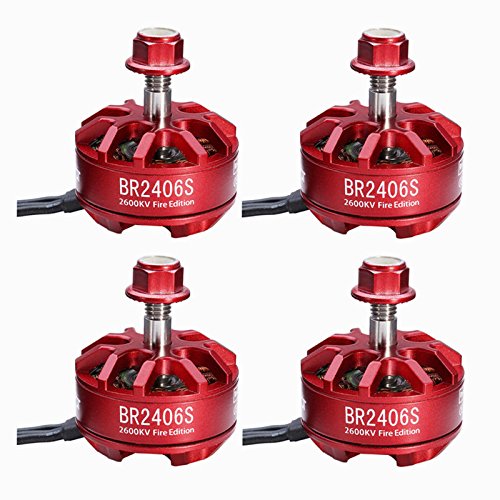 4pcs Fire Edition 2406 2600kV 2-4S Brushless Motor for 250 Racing Drones (CW Thread Adapter)