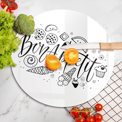 Planche à découper induction Wallfluent 40cm avec couvercle de cuisine protection plaque - 5