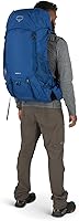 Vista 8 de Osprey Rook 50L Men's Backpacking Backpack, Astology Blue/Blue Flame