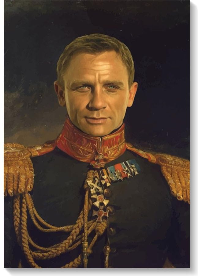 RYN Daniel Craig Wall Art Multicolour 40X60Cm