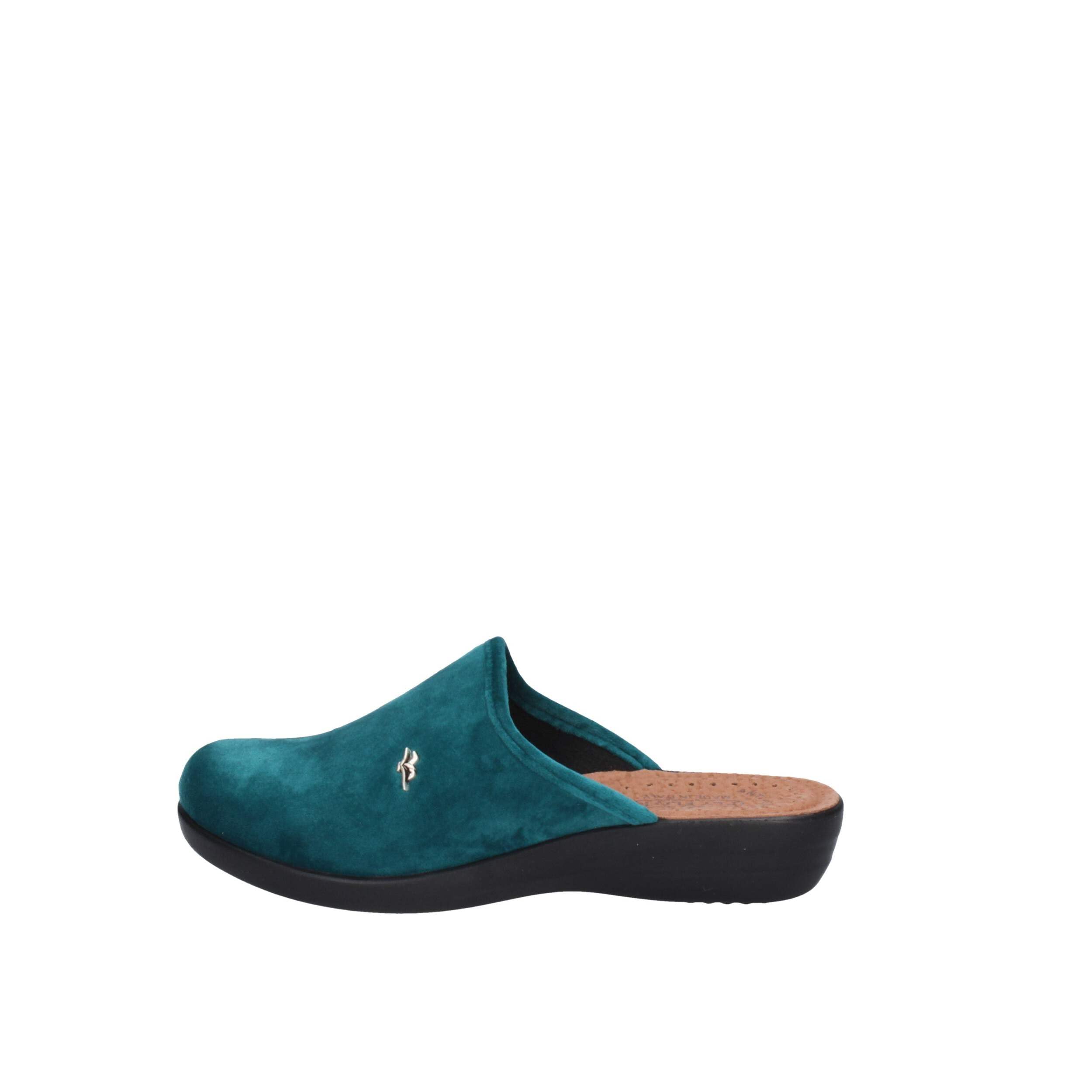 Fly Flot Medicina, Ciabatte Donna, Aperte e Monocolore, Sottopiede in Pelle, Tallone Rialzato, Sandali, Verde Acqua, 39 EU