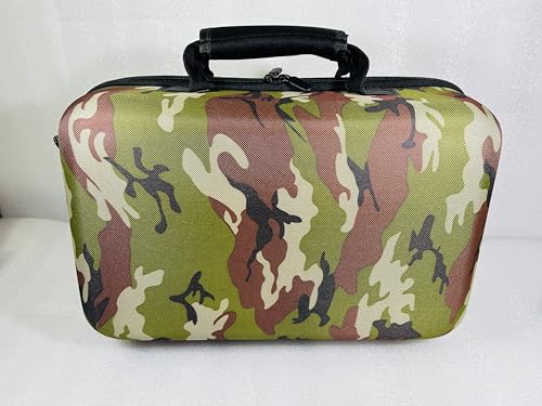 Image of PSS Storage Bag for PS5 Slim, Hard Travel Carrying Case Compatible for PS5 Slim, Waterproof Shoulder Bag with Both Side Compartments Travel Accessories for PS5 Slim Disk / Digital (Camo)