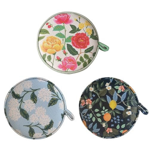 3 Pack Tape Measure Measuring Tape for Body Tailor Cloth Fabric Sewing Knitting Craft Weight Loss Measurements Retractable 60-inch 1.5 Meter Push Button Dual Sided Tape Measure