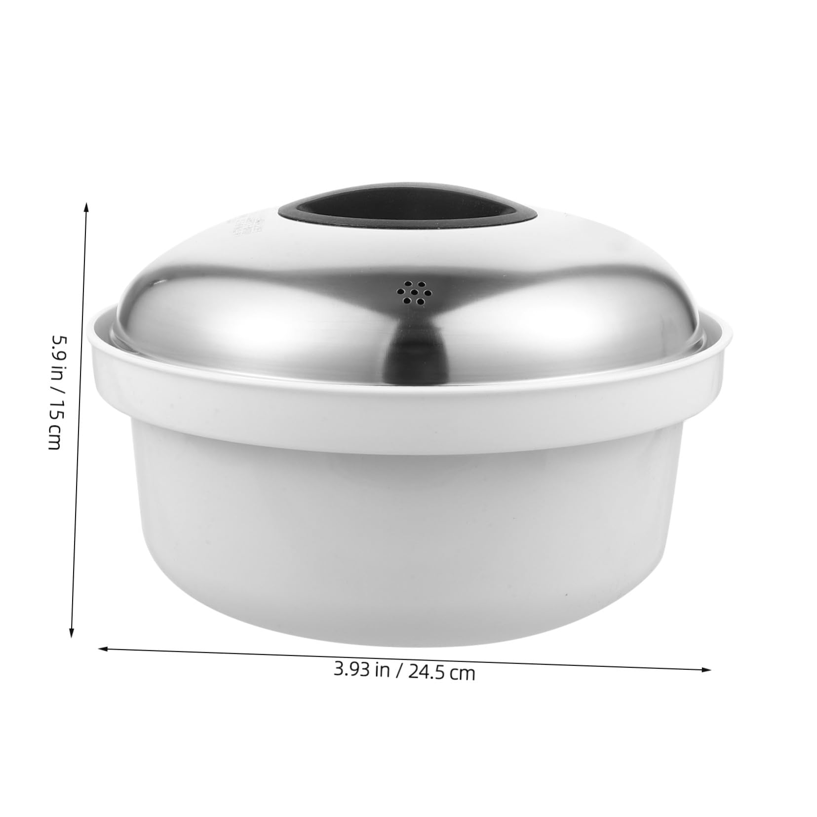 Homoyoyo Mikrowellen Dampfgarer Vielseitiger Gesunder Dampfgarer aus Edelstahl und Kunststoff Mikrowellengeeignet und Einfach zu Reinigen zum Dünsten von Gemüse