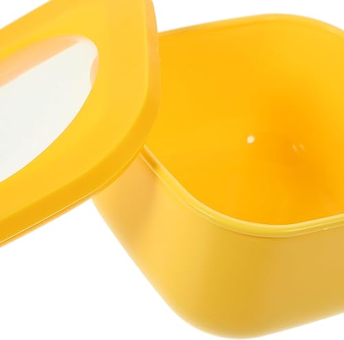 Miniatura 7 de Kichvoe Contenedor de queso rebanado de 4.7 x 3.5 pulgadas para refrigerador, contenedores de almacenamiento de plástico con tapa, bloque de