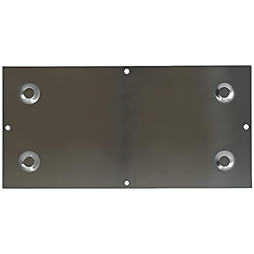 BUD Industries BPA-1591 - Placa inferior de aluminio para chasis, 9.81 pulgadas de largo x 4.81 pulgadas de ancho x 0.16 pulgadas de alto, natural