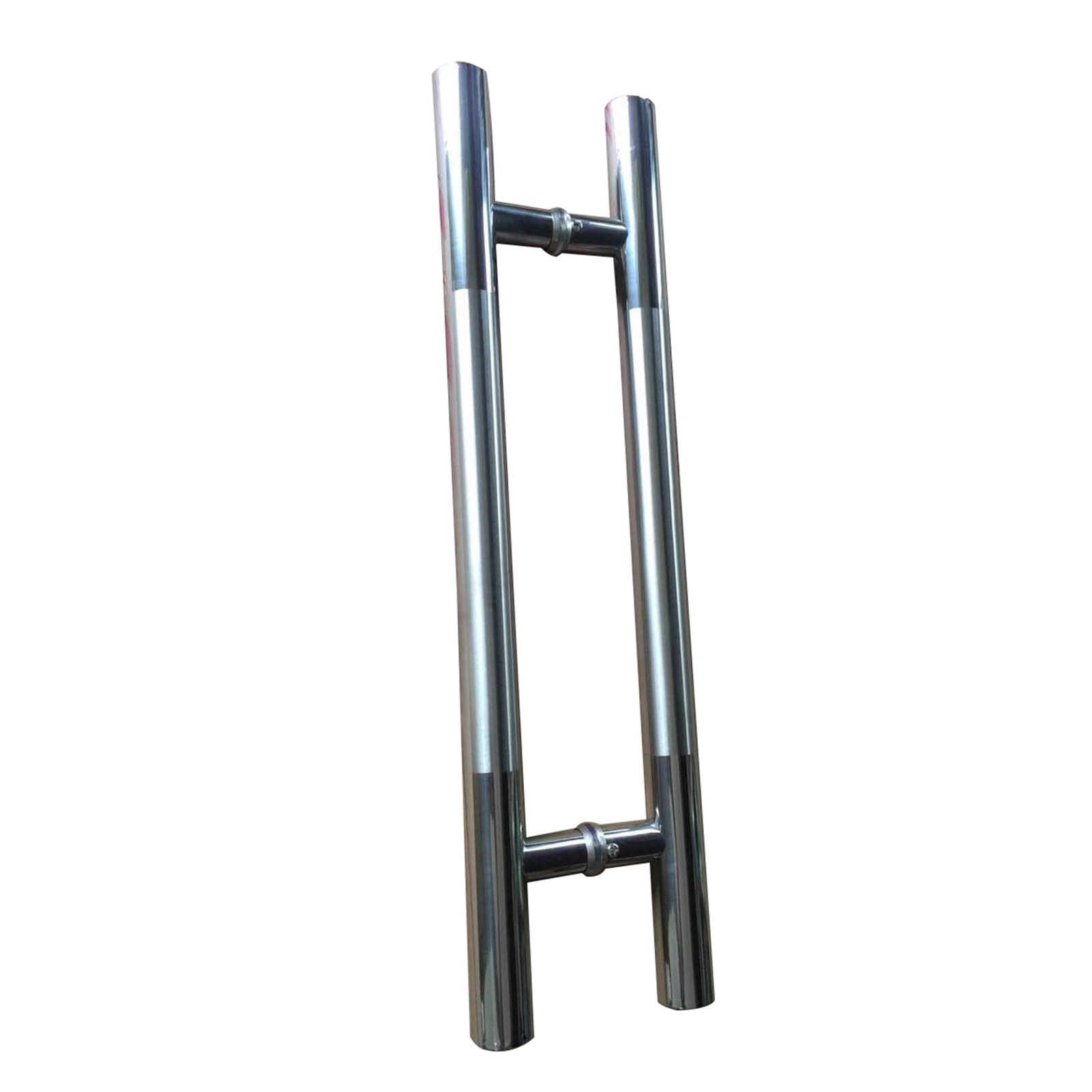 Manija de puerta de granero en forma de H, de acero inoxidable para puertas correderas y sólidas, acabado negro mate