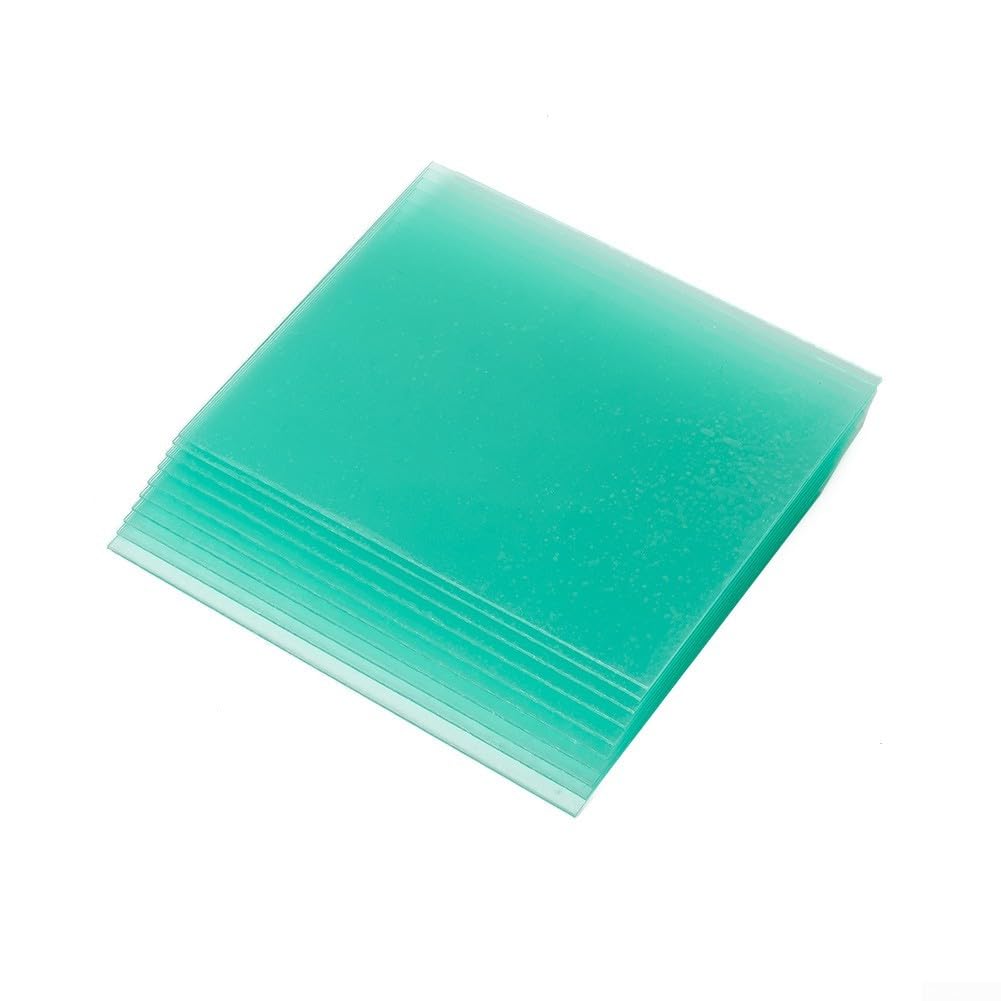 10 pezzi, lastrina protettiva trasparente di ricambio per elmetto da saldatura, piastra protettiva in PC per elmetto da saldatura (11 cm x 9 cm)