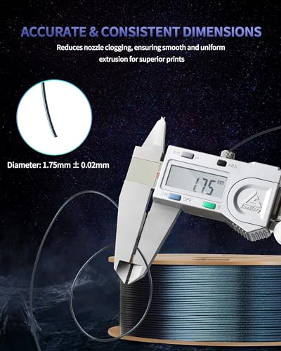 Image of LANDU Chameleon PLA Filament 1.75mm Burnt Titanium 1KG, 3D Printer Filament Cardboard Spool(2.2lbs), Dimensional Accuracy ± 0.02mm, Neatly Wound PLA 3D Printing Filament Fits for Most FFF 3D Printers