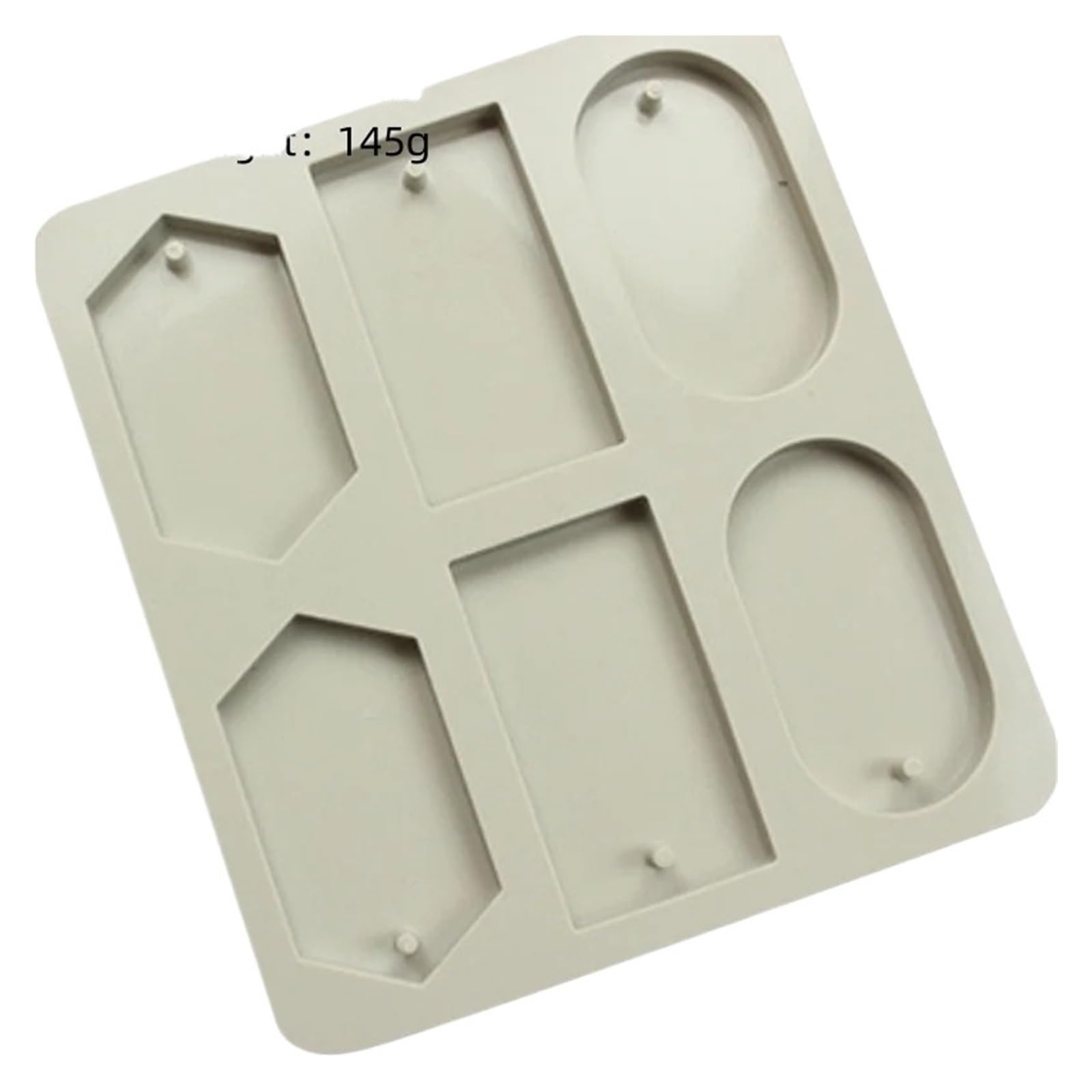 6 cavity DIY Soap Mold Silicone Wax Label Gypsum Hanging Solid Bottom Plate Handmade Hexagonal for Making Soaps Bar(Color 1)