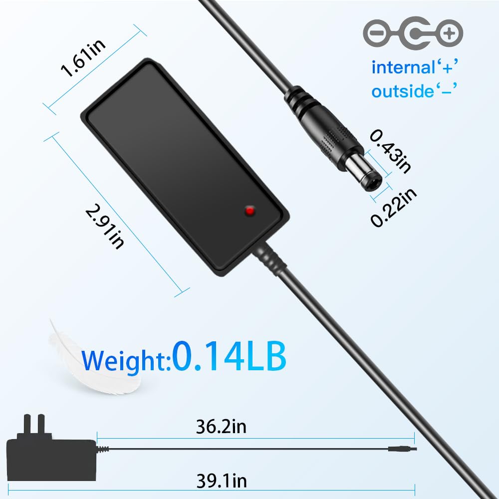 12V 1A Power Supply 12W AC/DC Adapter 100-240V AC to DC 12Volt 1000A 800mA 500mA 200mA Power Converter Transformer for CCTV Camera Router Speaker Webcam