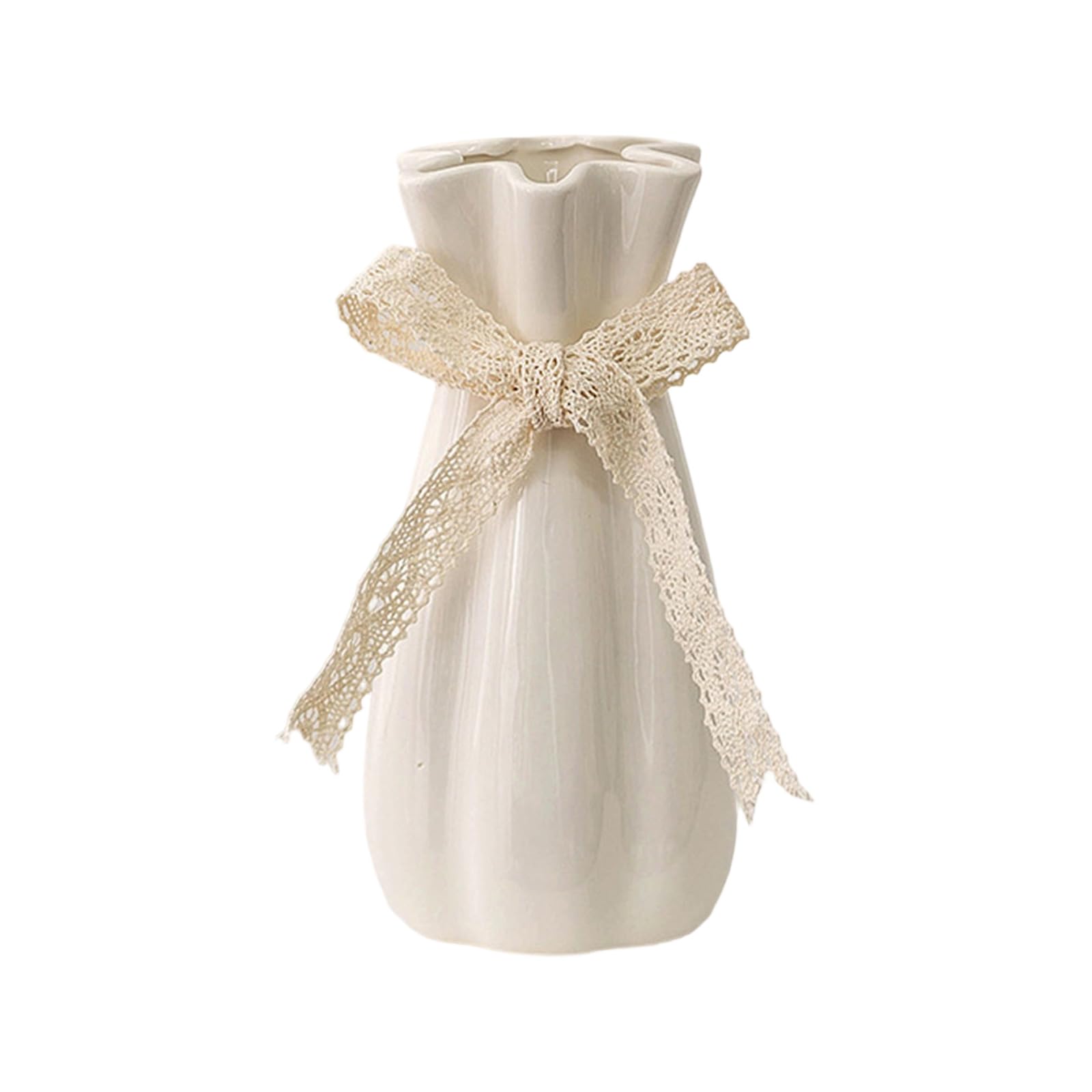 ZEPFJHE Ceramic Flower Vases Home Decors Rustics Farmhouse Vases Decorative Vase for Party Wedding Bathroom Table Centerpieces Table Centerpieces