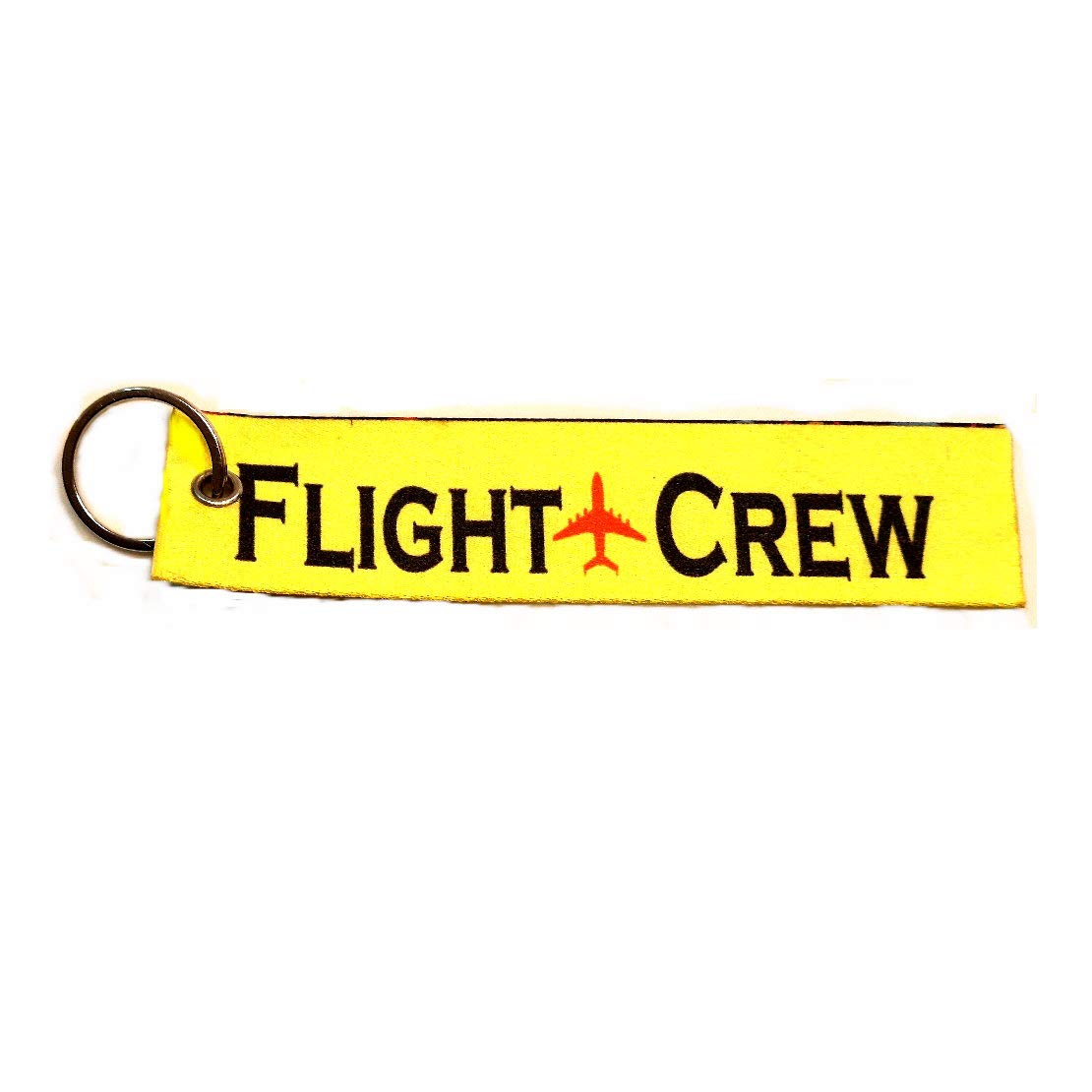 Flight Crew Yellow 35mm Aviation Pilot Crew Bag tag with Steel Ring