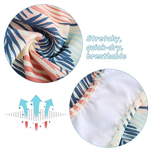 Image of Girls One Piece Swimsuits Hawaiian Ruffle Swimwear Beach Bathing Suit for Summer Vacation