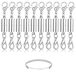 10 Pack Magnetic Necklace Clasps, Silver Closures Magnetic Jewelry Clasps Necklaces Fasteners Chain Clasps Connector Locking Magnetic Bracelets Clasp for Bracelet Necklace Anklets Making (Silver)
