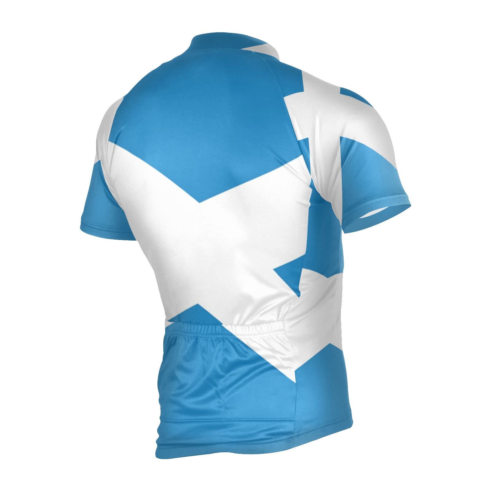 Scotland Flag Men's Cycling Jersey Short Sleeve Bike Jacket Biking Bicycle Jersey Shirt