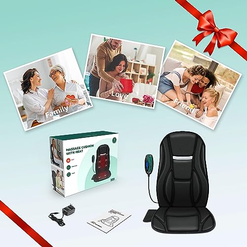 Snailax SL-222 Vibration Back Massager With Heat, Seat Massager With 8 Vibrating Motors & 5 Modes, Chair Massager thumb #5