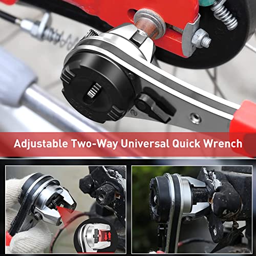 Halaron Adjustable Ratcheting Wrench, Adjustable Ratchet Wrench For 6-22Mm Screw Anti-Rust Adjustable Socket Wrench Ratcheting Set With No-Slip Hand Tool #TOP5