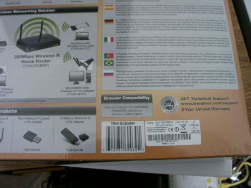 Trendnet 300 Mbps Wireless N Home Router Tew-652Brp (Black) #TOP3