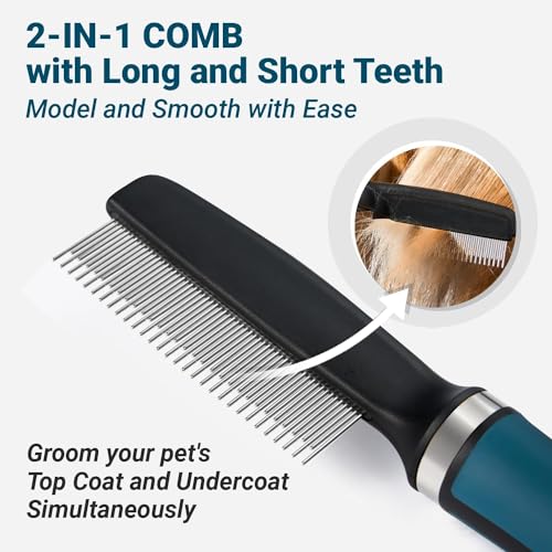 Deshedding-Dog-Brush-Dog-Comb-Combo-Professional-Undercoat-Rake-Pet-Grooming-Brush-for-Dog-Cat-Grooming-Supplies-Dematting-Deshedding-Brush-Dogs-Shedding-Tool-for-Long-Matted-Haired-Pets - Cucciolini Doodles   Deshedding-Dog-Brush-Dog-Comb-Combo-Professional-Undercoat-Rake-Pet-Grooming-Brush-for-Dog-Cat-Grooming-Supplies-Dematting-Deshedding-Brush-Dogs-Shedding-Tool-for-Long-Matted-Haired-Pets