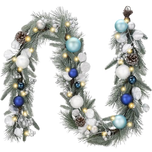 Valery Madelyn 6 Ft Pre-Lit Christmas Garland with Lights for