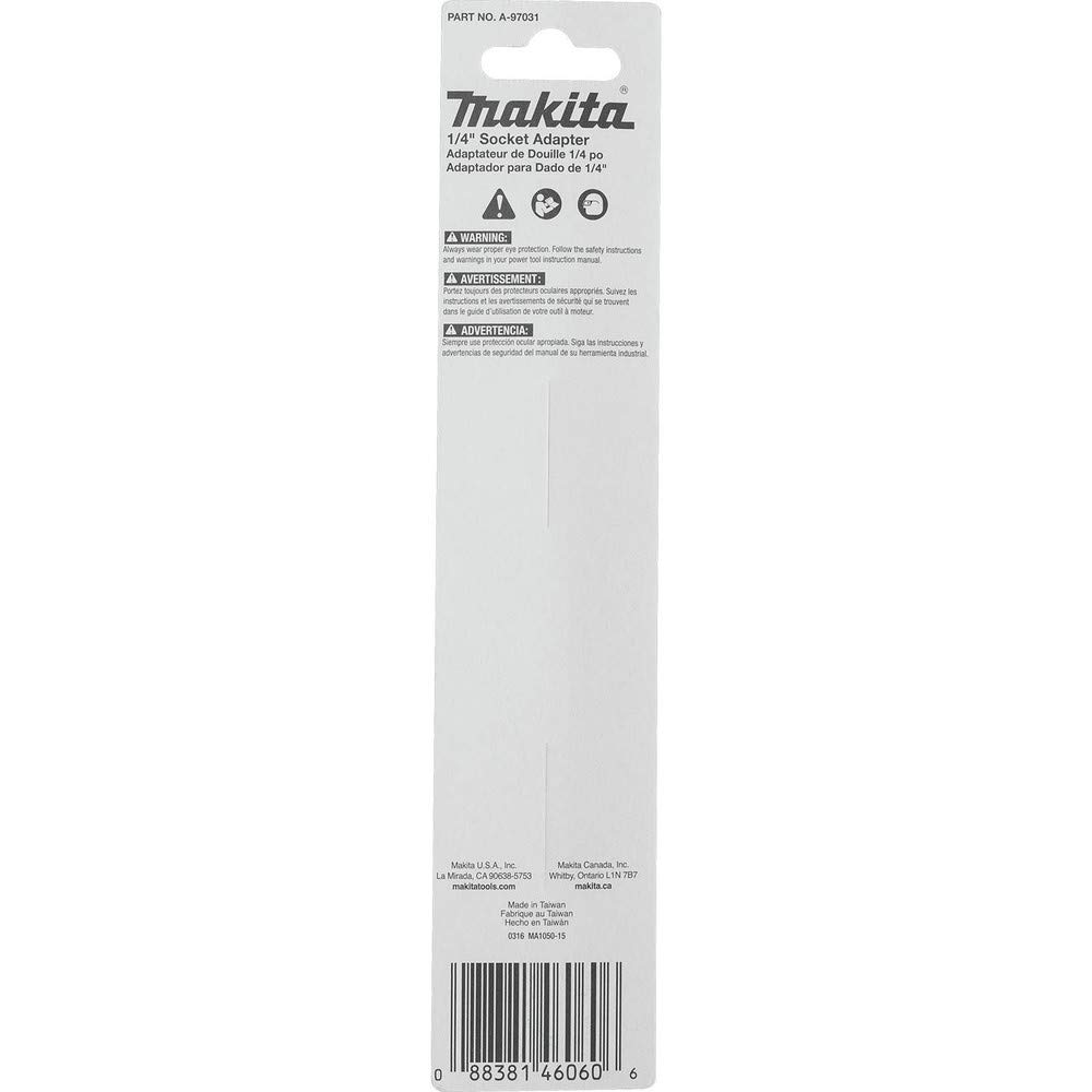 Makita A-97031 Impactx 1/4″ x 6″ Socket Adapter, Multi, 1/4 x 6-Inch - Image 3