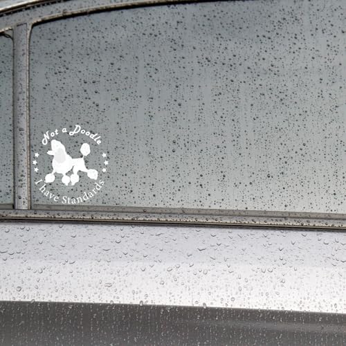 Image of 5pcs Not A Doodle Poodle Sticker Decal for Car Truck Bumper Window Vehicles (6x6)
