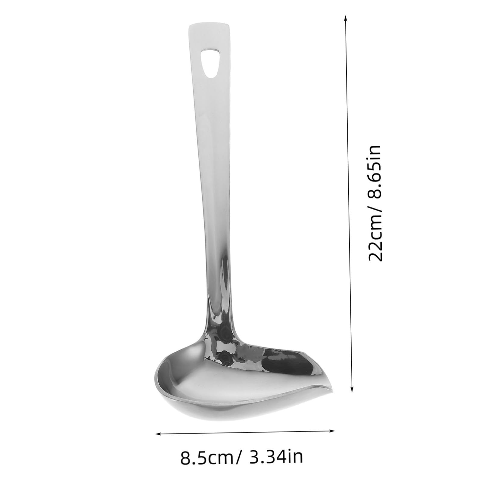 CHILDWEET Stainless Steel Gravy Ladle Serving Spoon with Pouring Spout for Sauces Dressings and Soups Easy to Clean Kitchen Ladle for Everyday Use
