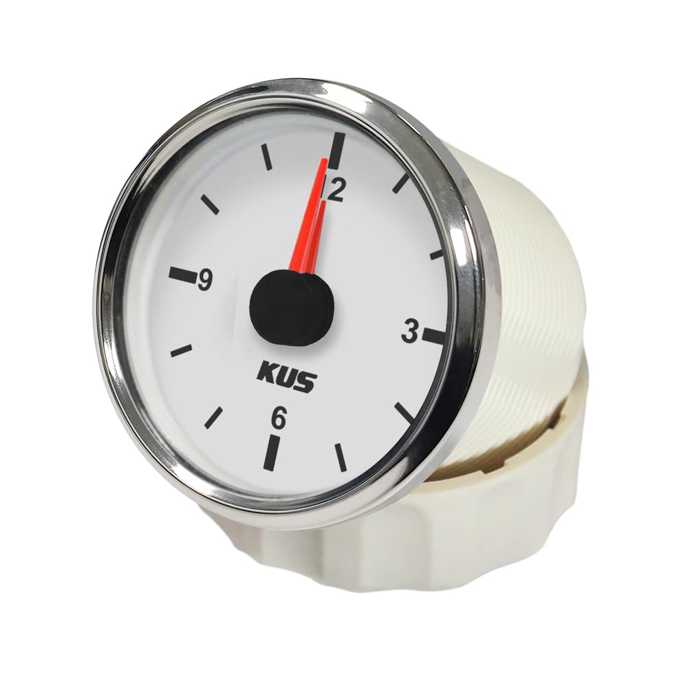 KUS Orologio in formato 12 ore con retroilluminazione 52 mm 12 V/24 V