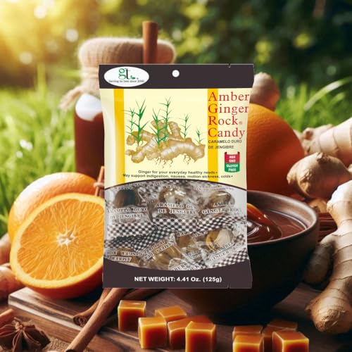 GT Amber Ginger Rock Candy, 4.41 Ounce Bag (4-Pack) - image 4