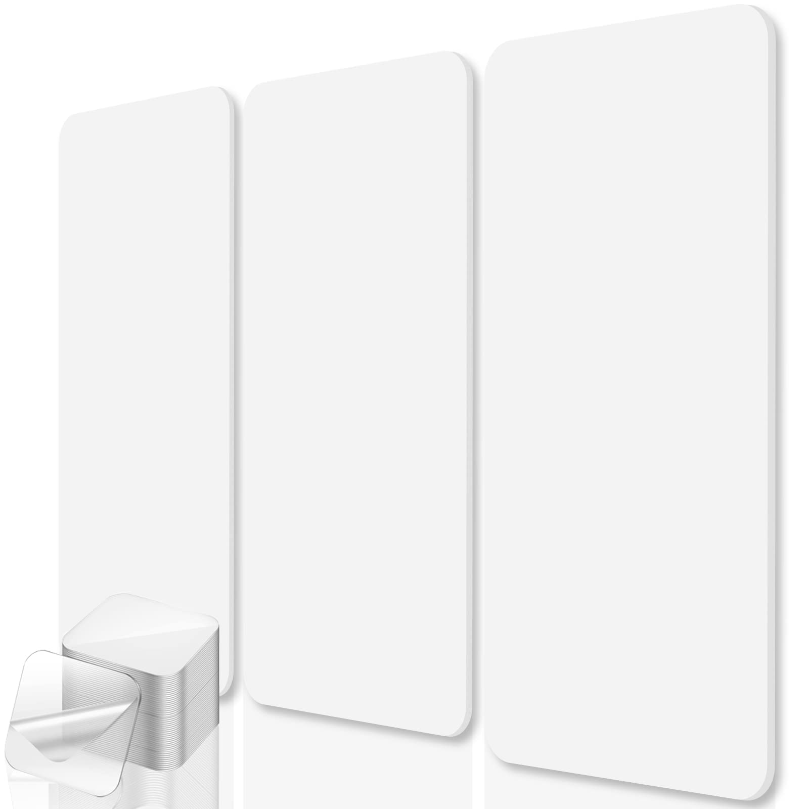 BUBOSArt Acoustic Panels, 6 Pack 24"X 12"X 0.4" Soundproof Wall Panels,Great to Reduce Noise and Eliminate Echoes,for Recording Studio,Office,Gaming Room(WHITE)