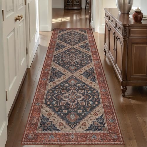 Tangsoo 2.6x10ft Hallway Runner Washable Runner Rug for Hallways, Non