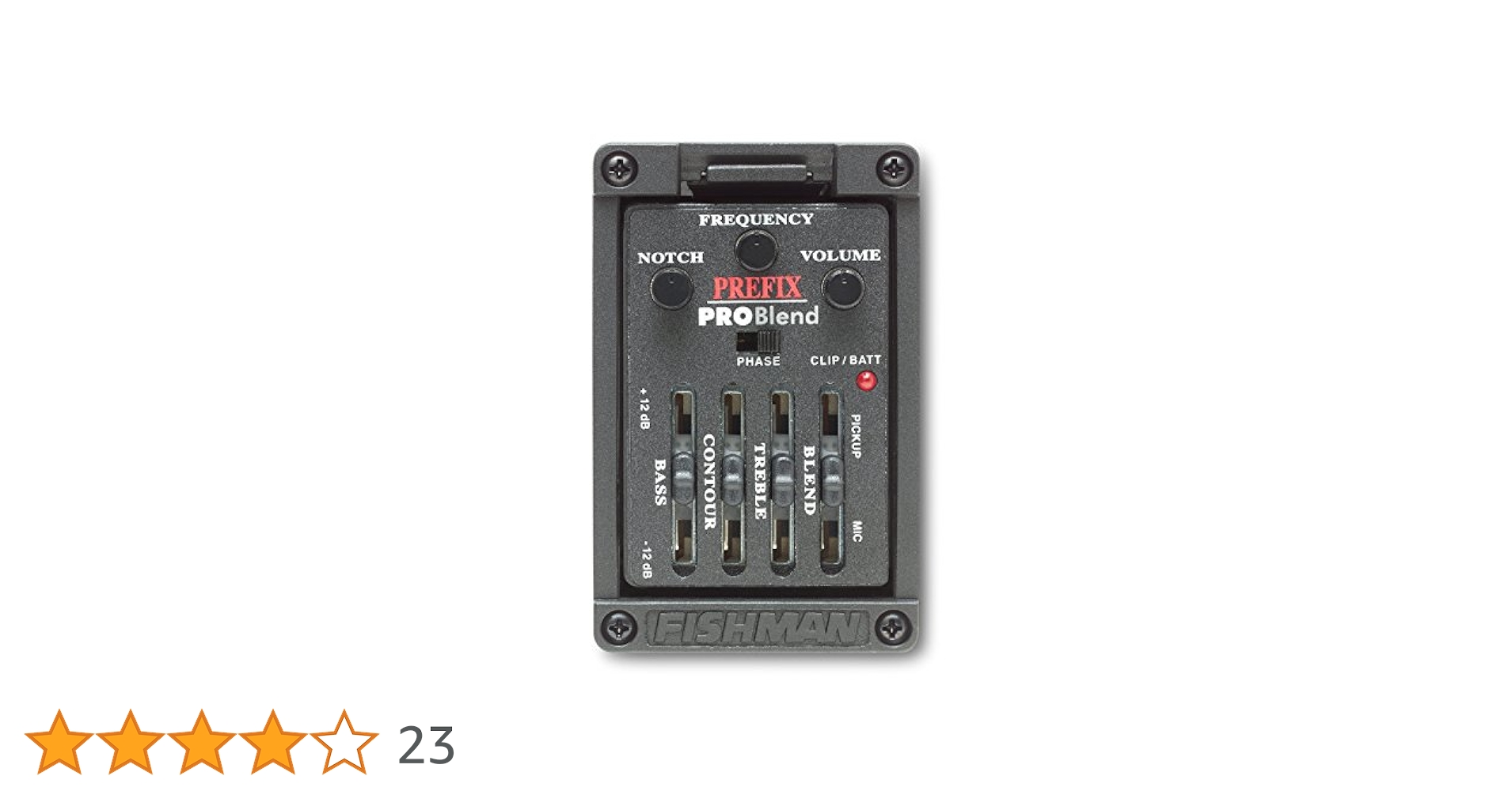 未使用FISHMAN ピックアップ PRIFIX プリアンプのみ Amazon | FISHMAN Onboard Preamps Prefix Pro Blend Preamp