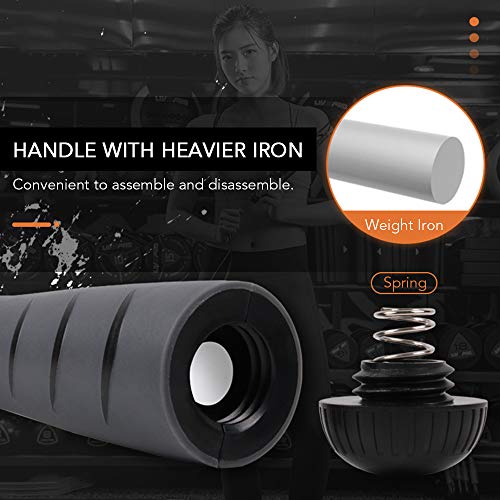 DECDEAL Corda de salto Corda de aço ajustável Corda esportiva ajustável com tela de contra toque e t