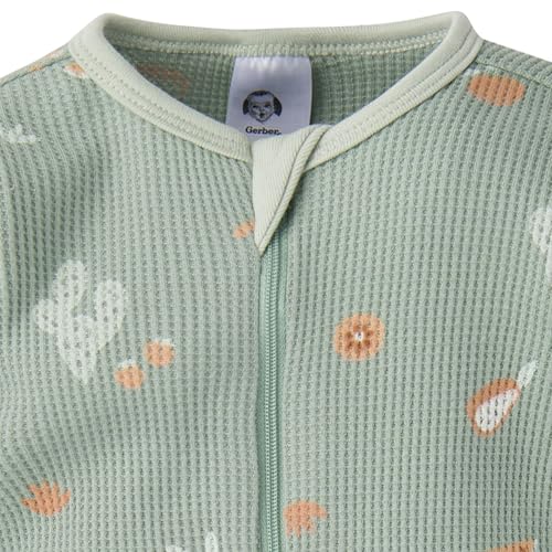 Image of Gerber Baby Boys & Girls 2-Pack 2-Way Zip Thermal Footed Sleep 'N Play
