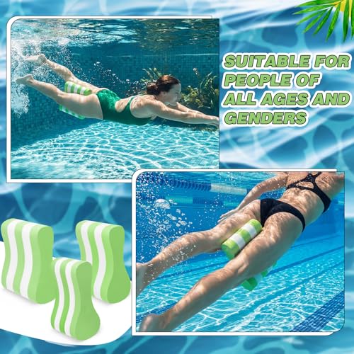 Soulchen 3 Pack Swimming Pull Float, 3 Sizes Swim Buoy 5 Layer Training Leg Float Swimming Aid Pool Buoy for Lap Training, Combo Pull for Adults Multicolor Train Equipment(Green) - Thumbnail 3