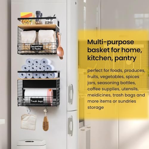 50% de descuento en cestas magnéticas para refrigerador, amplia capacidad - Image 4