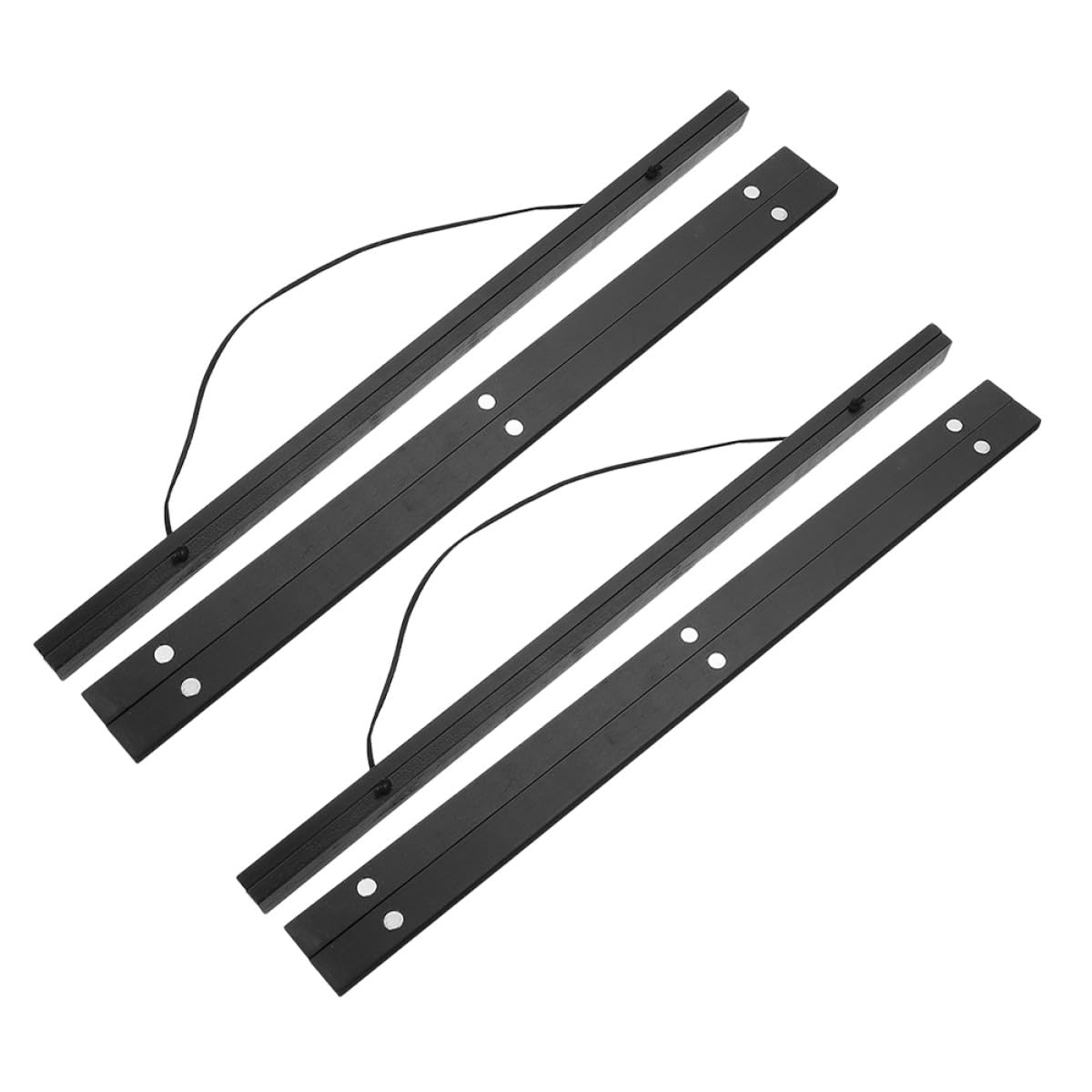 Kit suspendre magnétique 31 cm bois foncé Veemoon cadre affiche et cintre toile