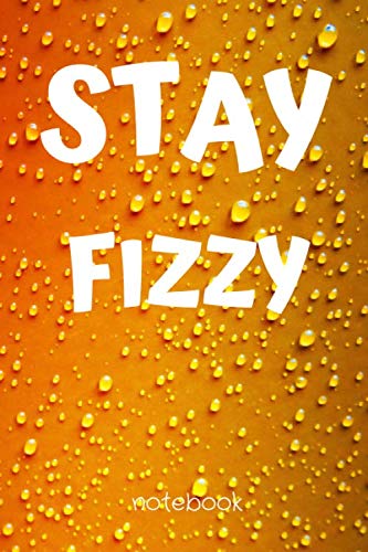 STAY FIZZY: Arbonne Journal Notebook gift, Blank Lined Writing Journal Notebook 6x9, White