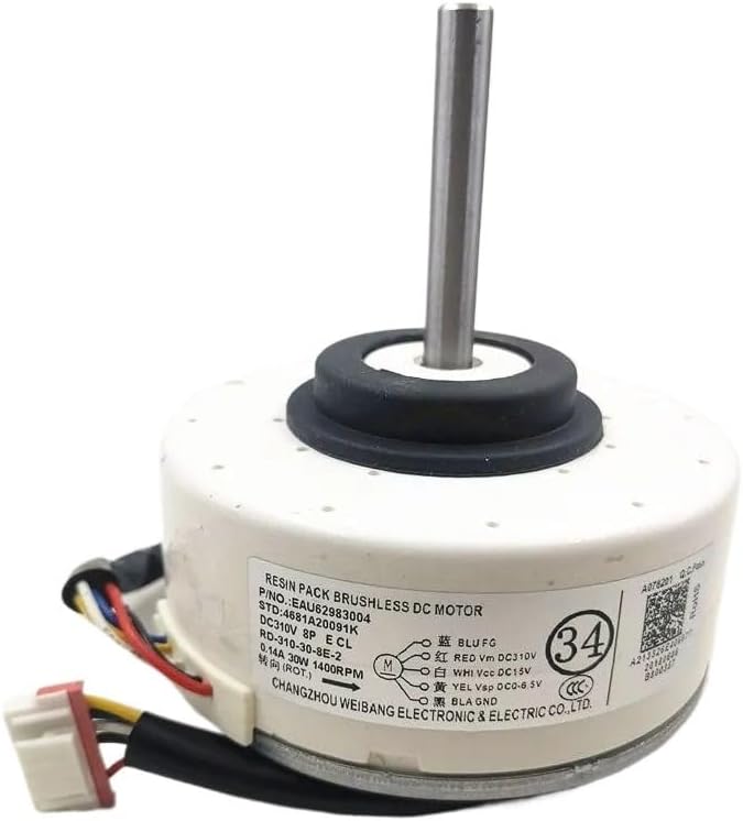 for air Conditioner Motor RD-310-30-8E-2(AL) EAU62983004 4681A20091K SIC-37CVJ-F130-3 EAU62983013 Motor Good Working
