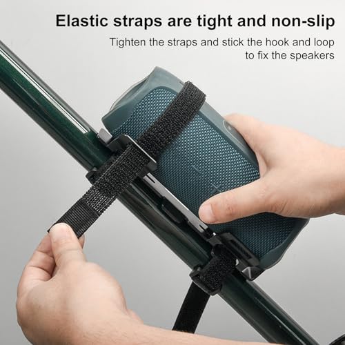 Support enceinte vélo antidérapant avec sangles ajustables haute résistance - 3