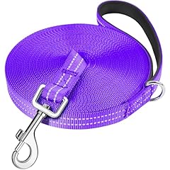 X XBEN Guinzaglio da traino robusto e leggero, 5 m, per cani, guinzaglio da traino con comodo cinturino da polso, riflettente, con gancio in metallo, lungo guinzaglio da allenamento per cani di