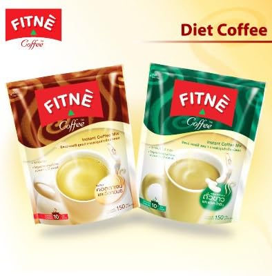 2 MIX Fitne Diet Instant Coffee Slimming Weight Control Cellulite Fat Burnmade in Thailand