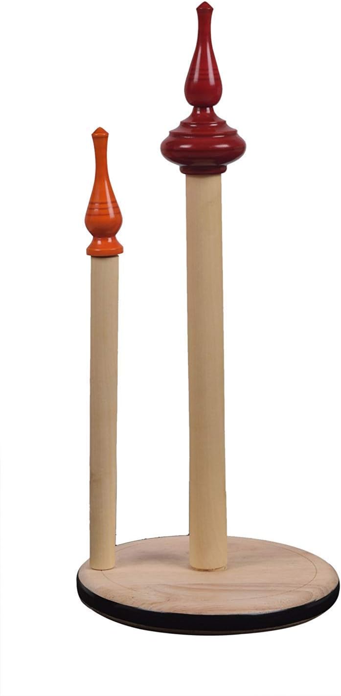 Store Indya Decorative Standing Vertical Paper Tissue Role Holder for Kitchen Countertop (Design 1)