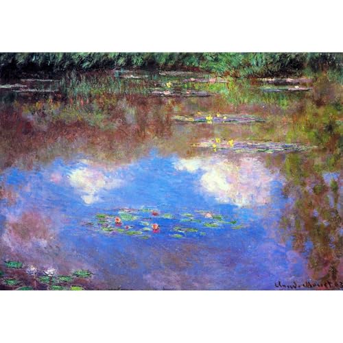 Toile roulée étang aux nénuphars Monet 76x101 cm pour salon