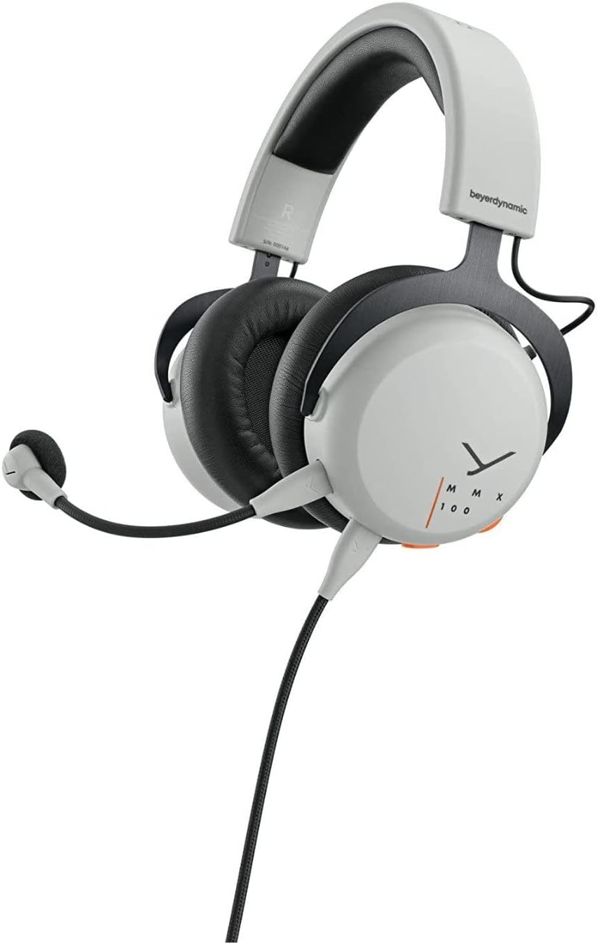 beyerdynamic MMX 100 - Closed-Back Analogue Gaming Headset in Grey