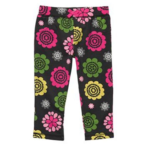 Pantalon stretch bébé fille Carter's gris à fleurs taille 3 mois