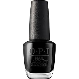 OPI Nail Lacquer, Opaque & Vibrant Crme Finish Black Nail Polish, Up to 7 Days of Wear, Chip Resistant & Fast Drying, Black Onyx, 0.5 fl oz
