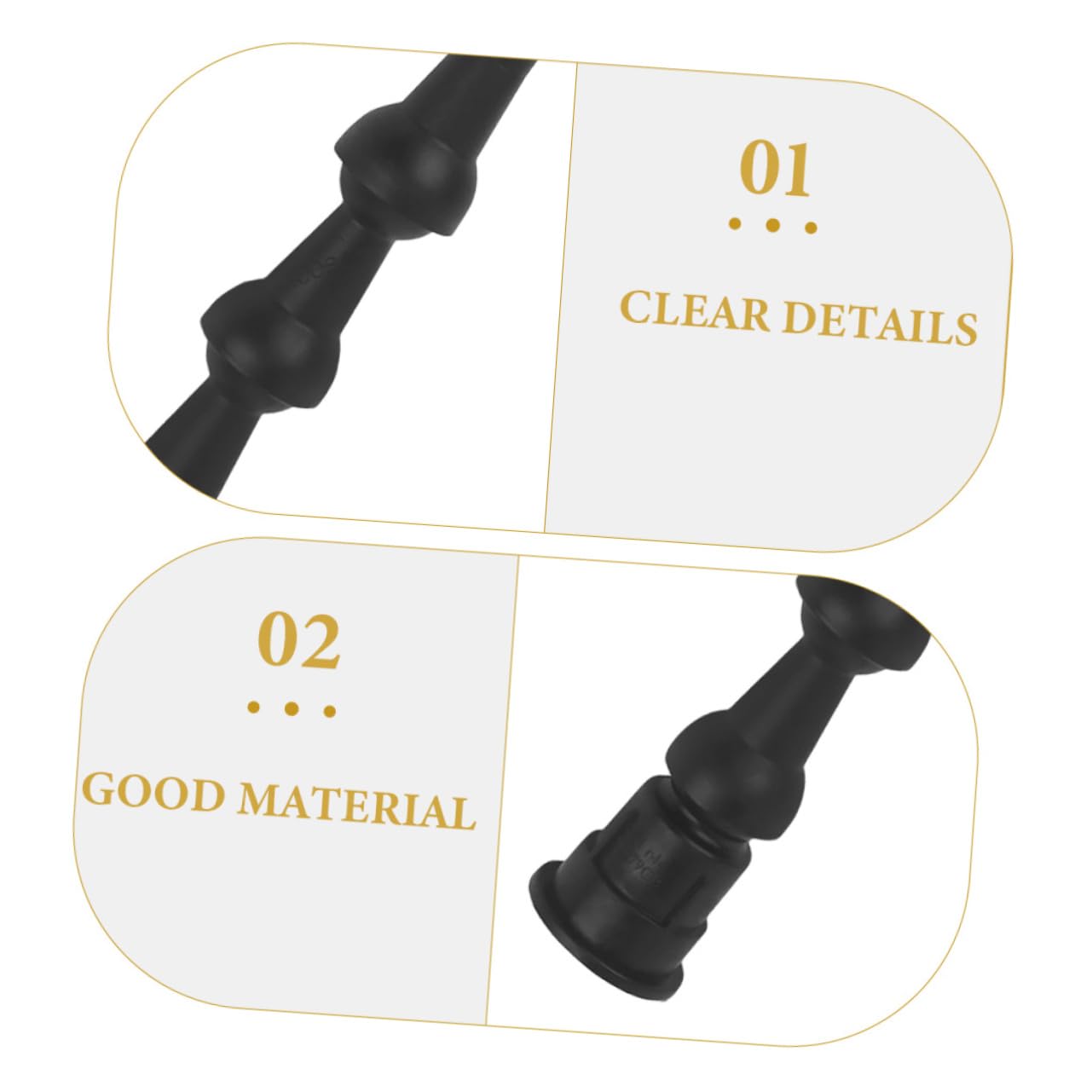 OUNONA 20piezas Herramientas De Calafateo Punta Rotativa Accesorios De Sellador Flexible Para Aplicaciones Baños Cocinas y Espacios Difíciles De